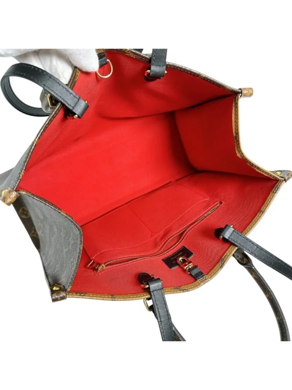 Louis Vuitton Monogram Giant Reverse Handbag On-the-go MM Tote Bag - Picture 11 of 15